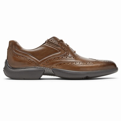Rockport Total Motion Advance Wingtip Oxfords Schuhe Herren Braun KFU-027896